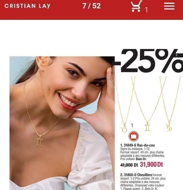 Collier horoscope plaque et or 