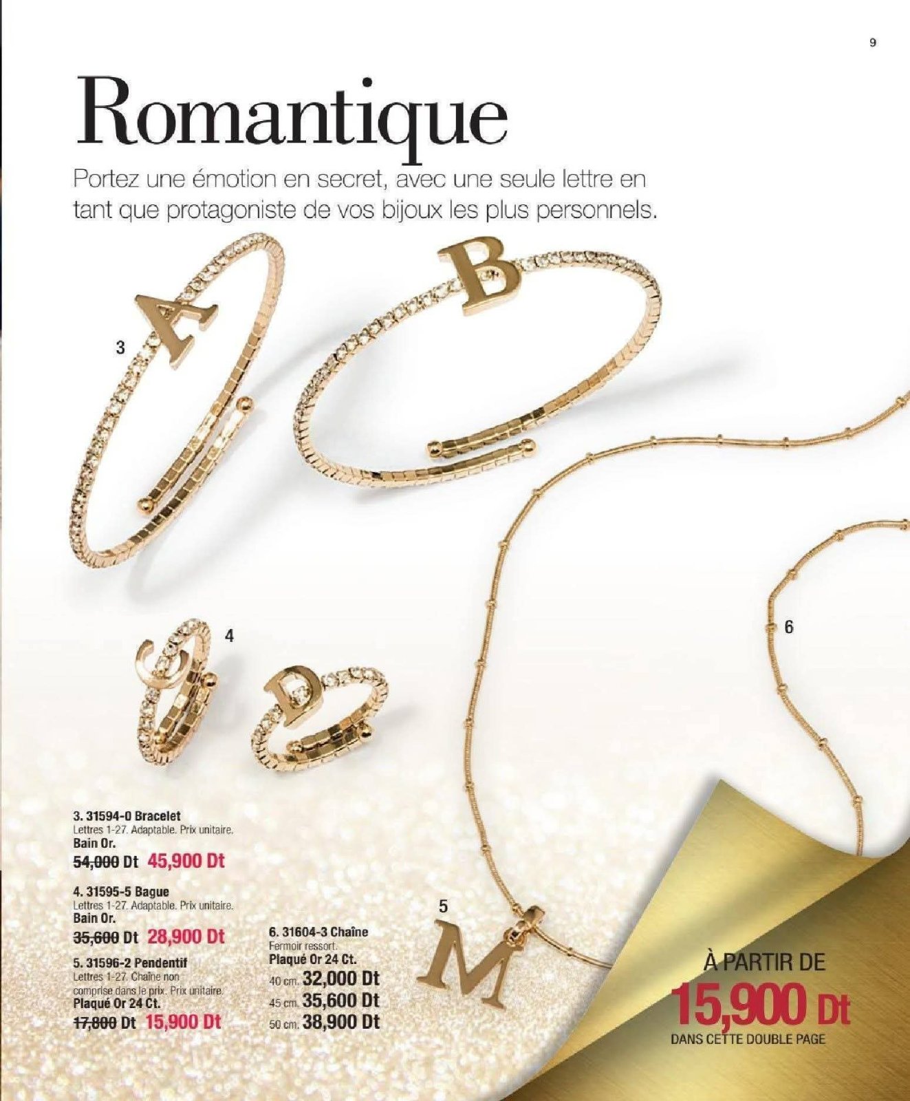 Bracelet + bague plaque et or 