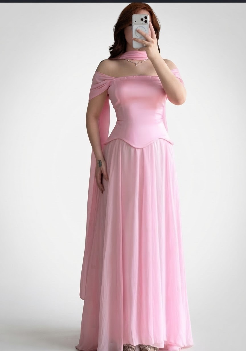 Robe rose 