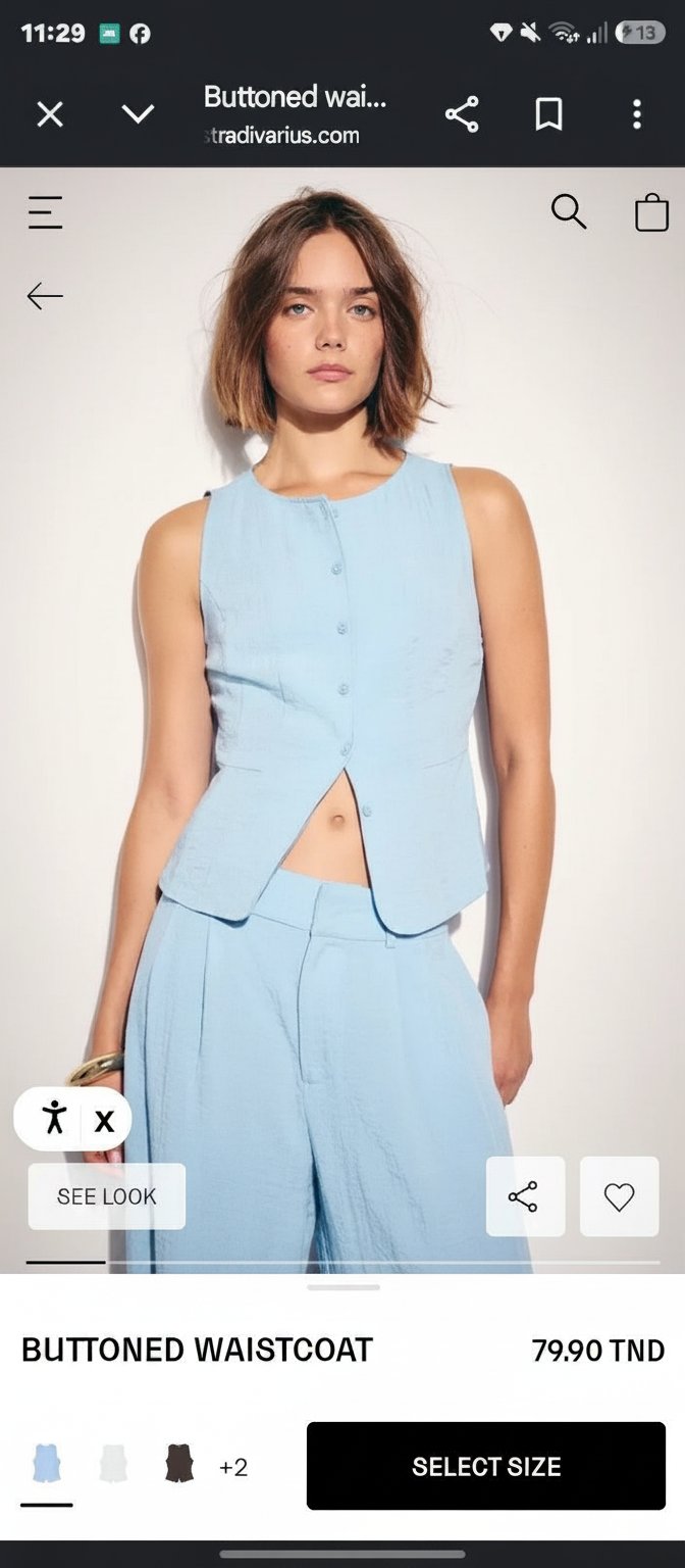 Buttoned waistcoat