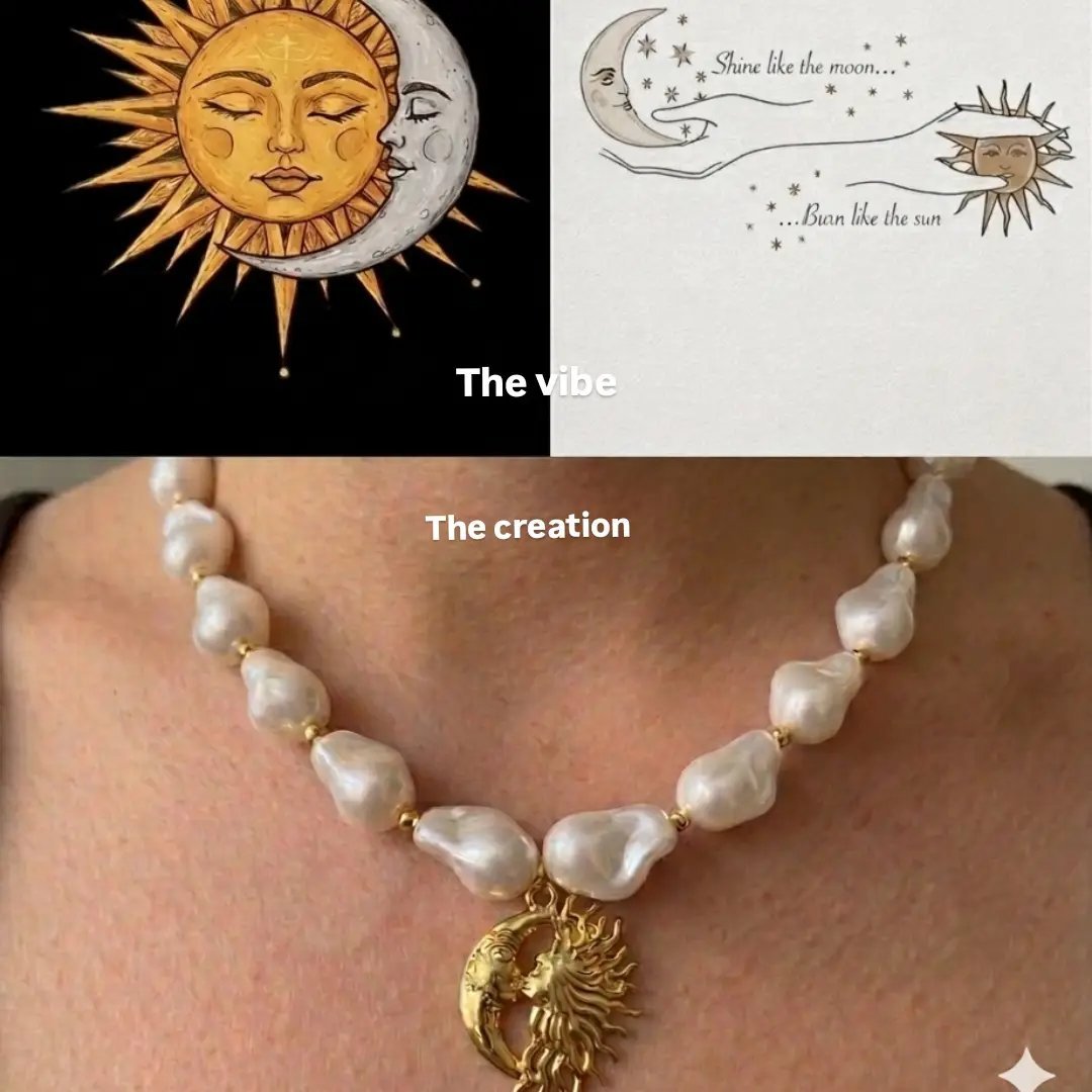 ☀️🌙🤍 Sun & Moon Necklace ✨ 