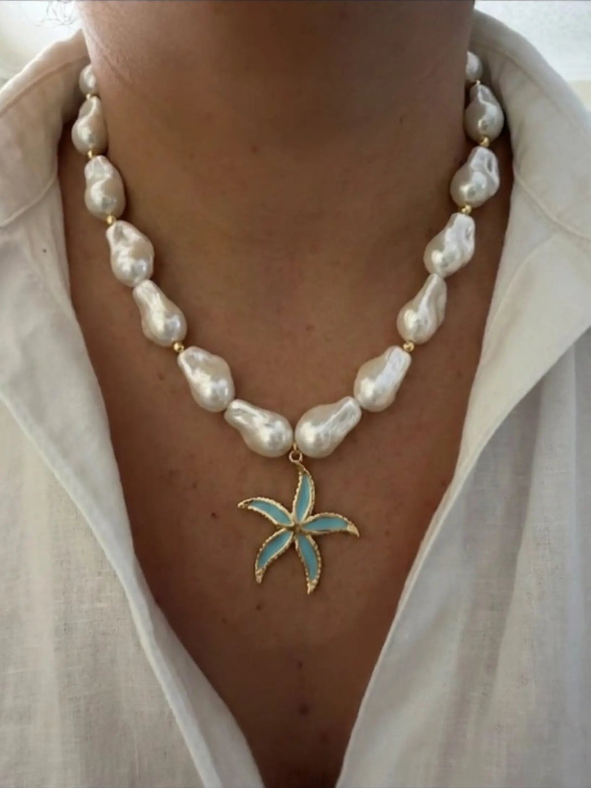 🤍🐚 Lagoon Star Necklace