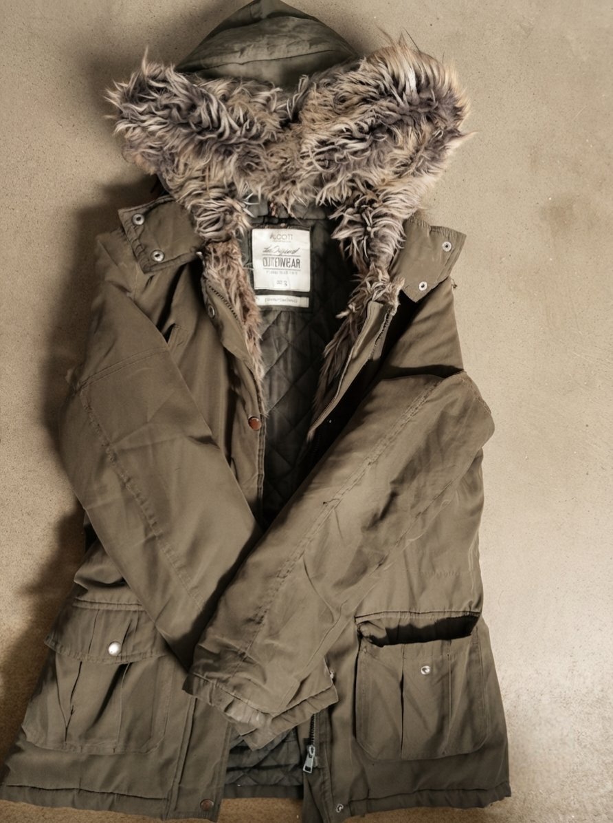 Manteau vert militaire 