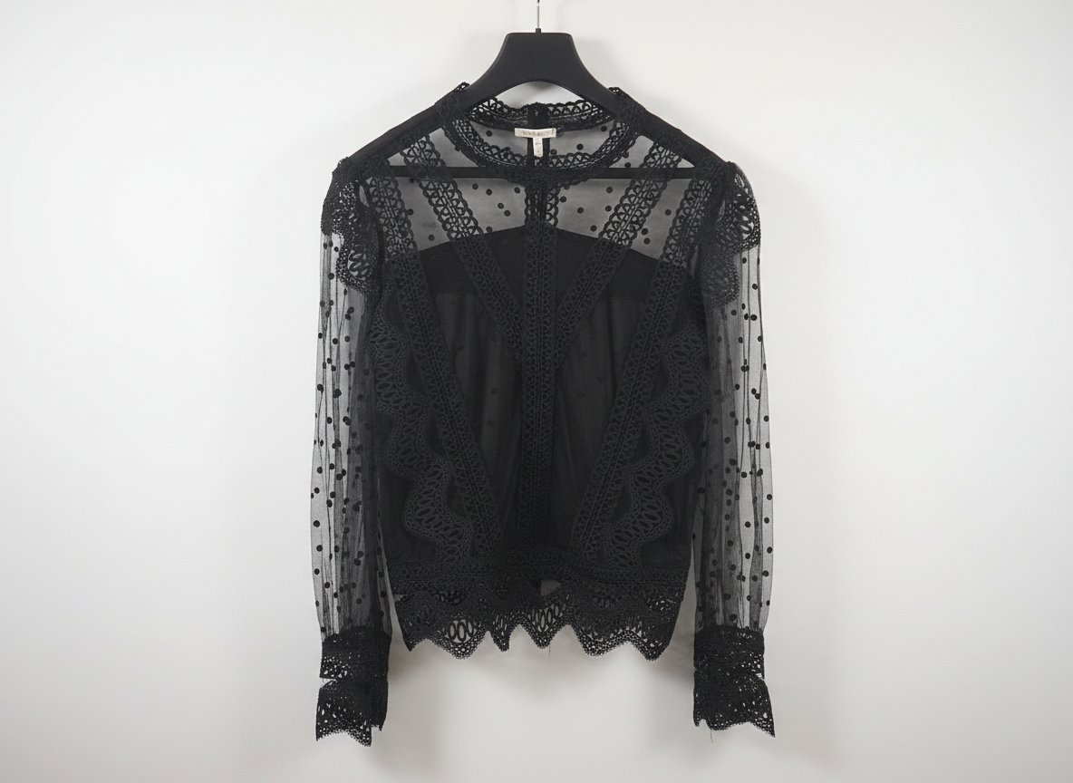 T-shirt noire élégant 