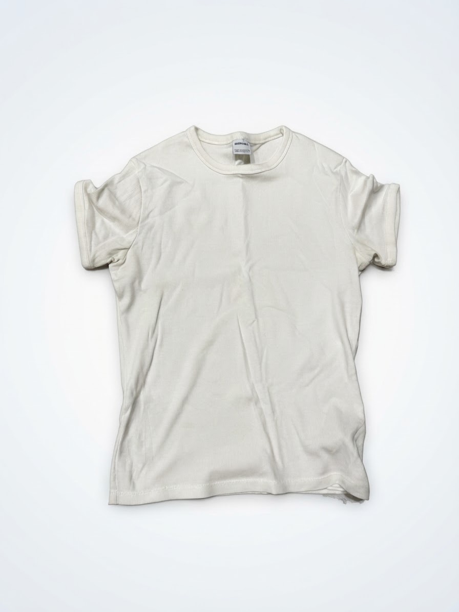 Slim fit ribbed t shirt