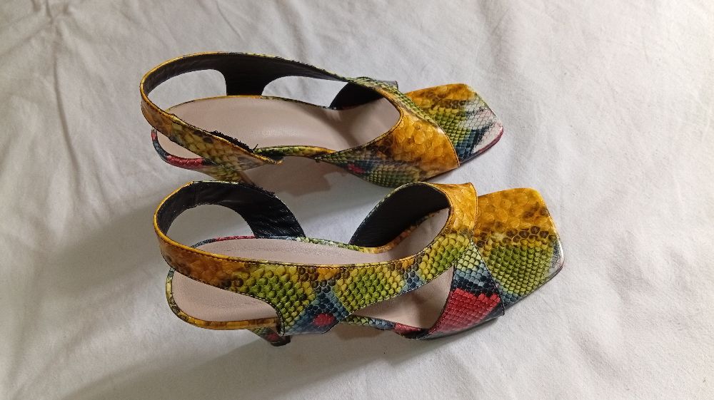 Sandales talon croco