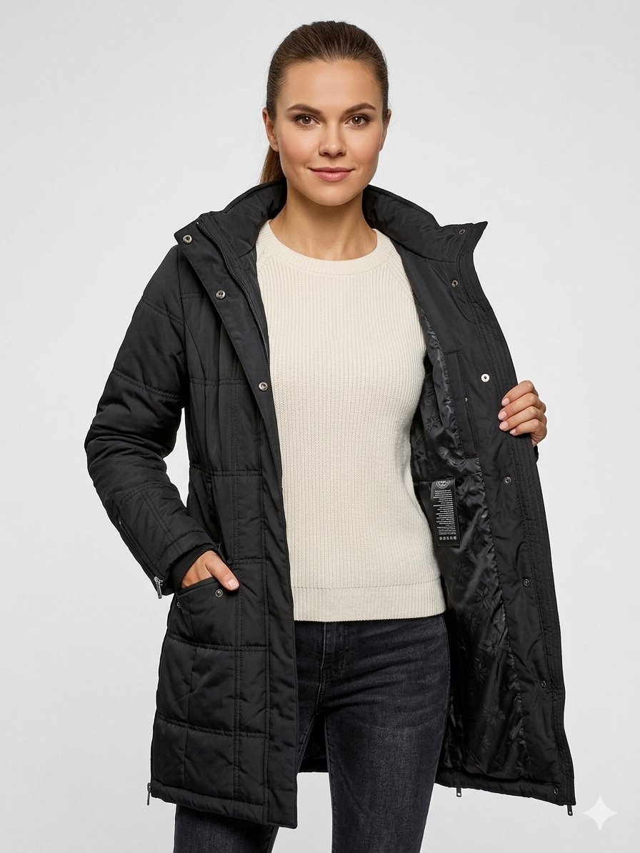 🖤 Parka Longue Matelassée "North Route" Chic & Technique – Élégance & Chaleur - ✓Taille L État impeccable - Polyamide (62%) Coupe Cintrée & Féminine : Une structure travaillée qui souligne la taille tout en offrant une grande liberté de mouvement