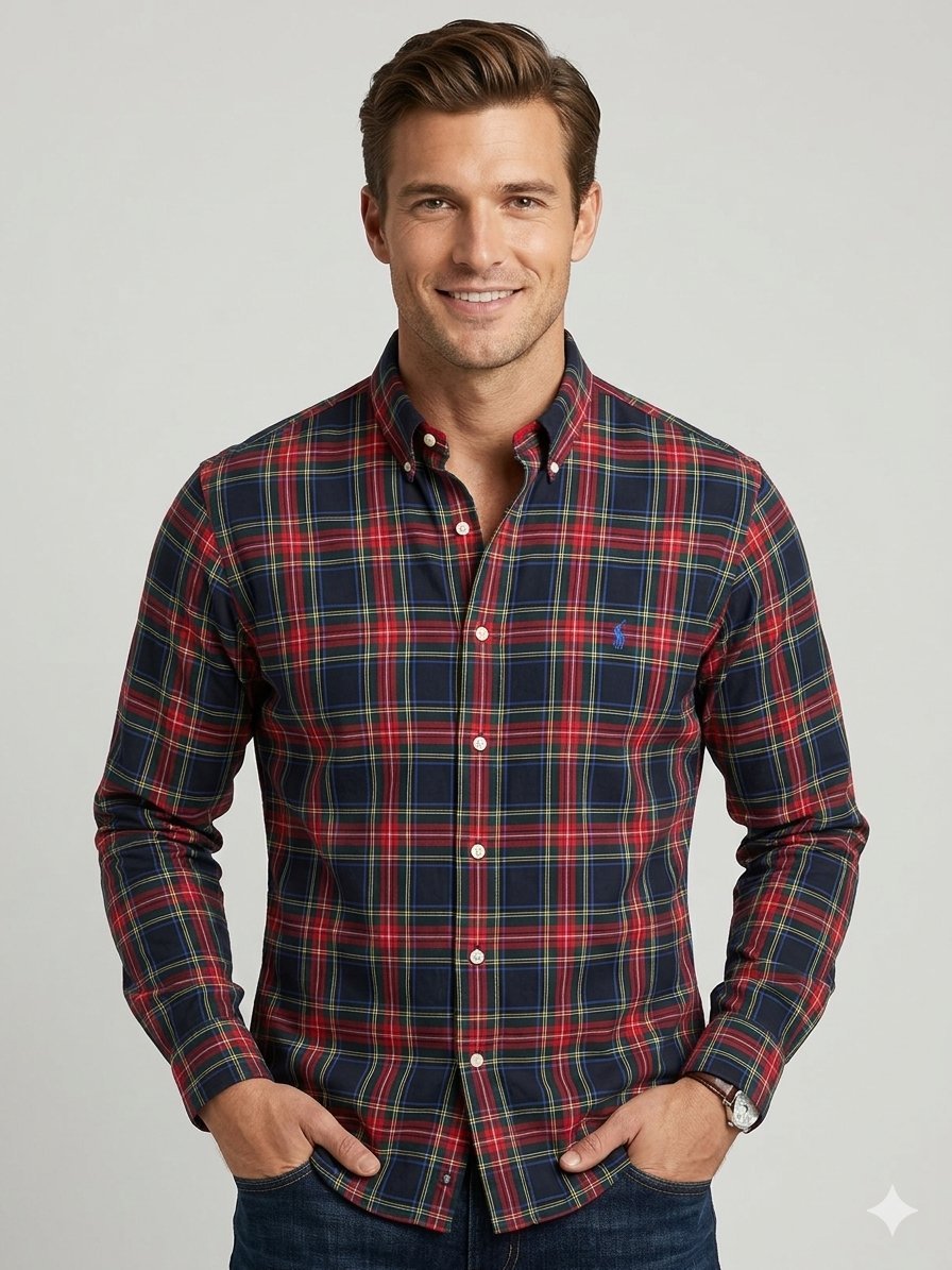 Chemise Ralph Lauren Golf - Classic Fit - Motif Tartan Écossais - XL - Excellent état