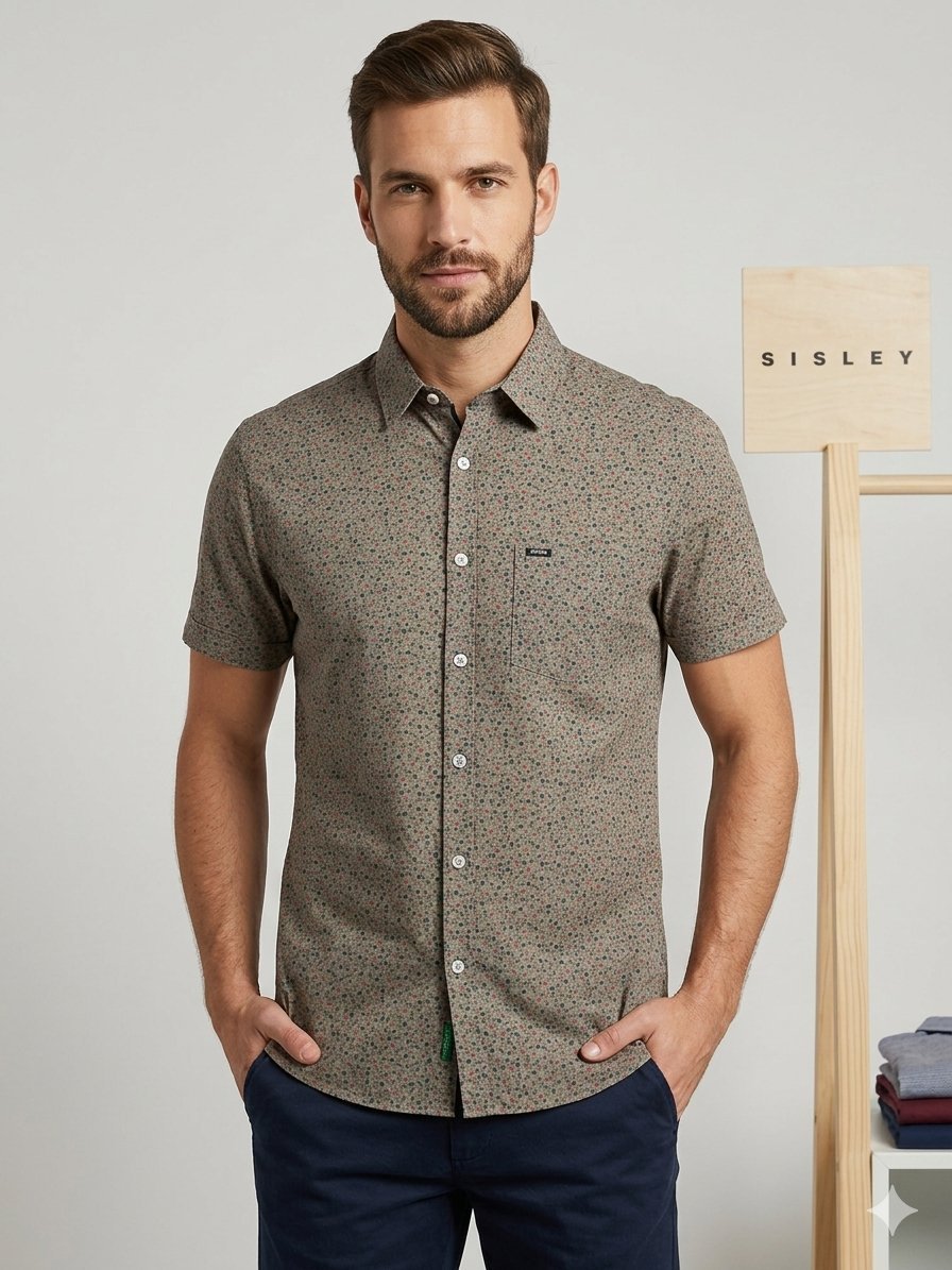 Excellente Chemise Homme Benetton – Motifs Floraux – Taille S - Neuve avec étiquettes #ChemiseHomme #ModeHomme #StyleHomme #OutfitInspo