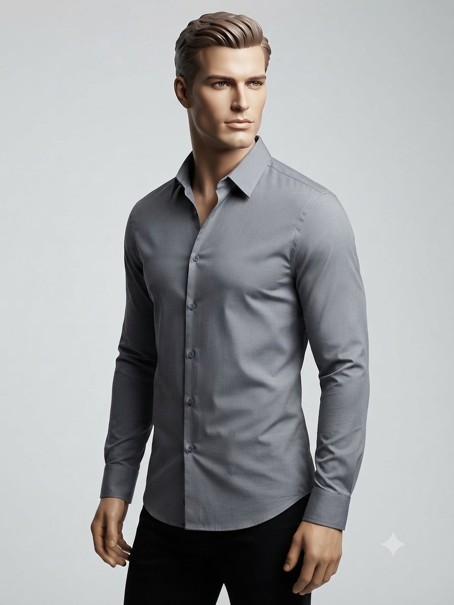Chemise Homme Banana Republic - Taille S/P - Gris Anthracite - Coupe Stretch Slim Fit - État neuf #BananaRepublic #ChemiseHomme #Menswear #SlimFit #BusinessCasual #OOTD