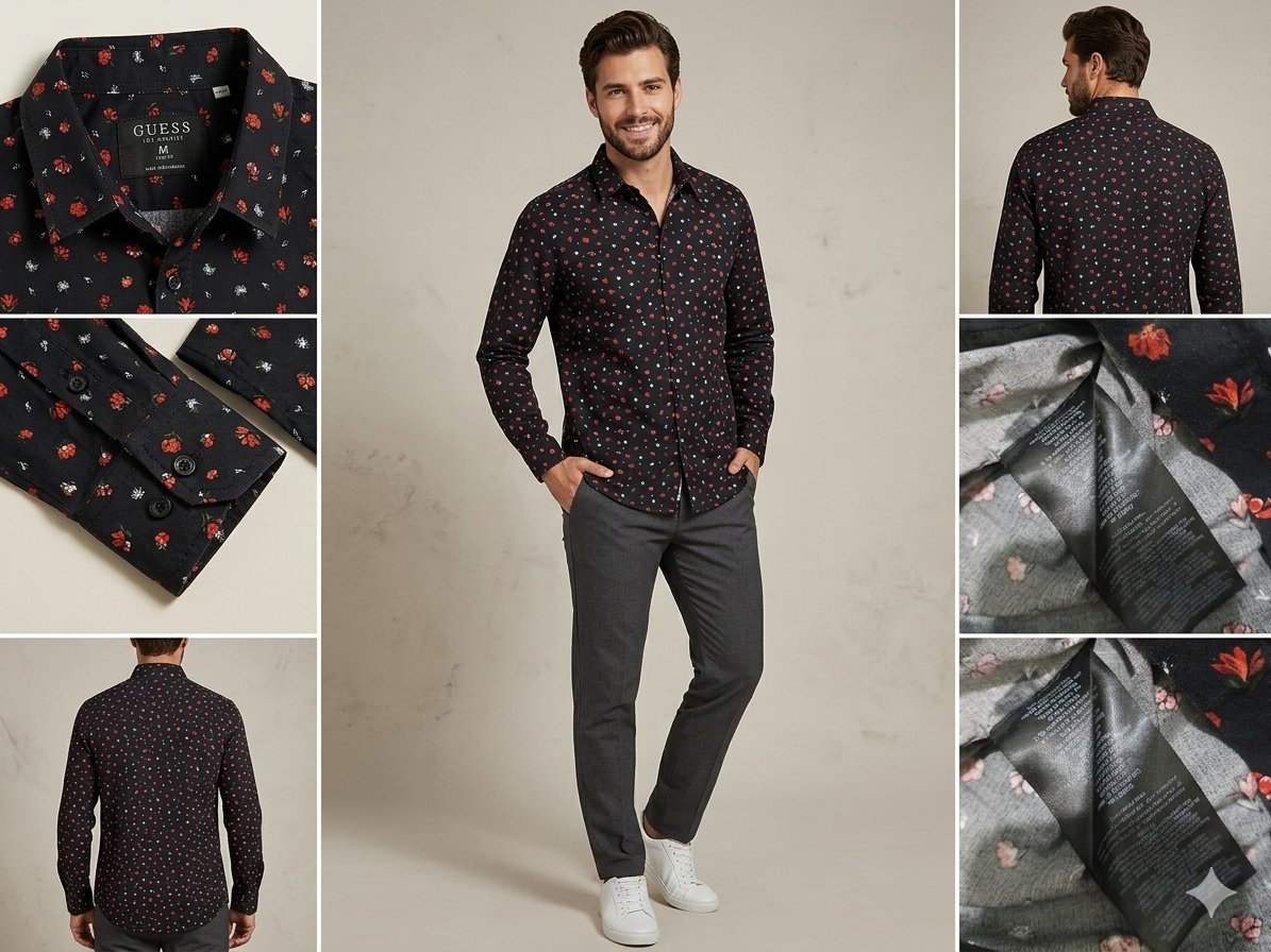 Chemise GUESS Los Angeles Slim Fit – Taille M - Motif Fleuri – Très bon état #dabchy #dabchytunisie #guess #guessjeans #chemisehomme #modehomme #videdressing #videdressingtunisie #frippetunisie #fripeluxe #tunisianfashion #slimfit #lookhomme