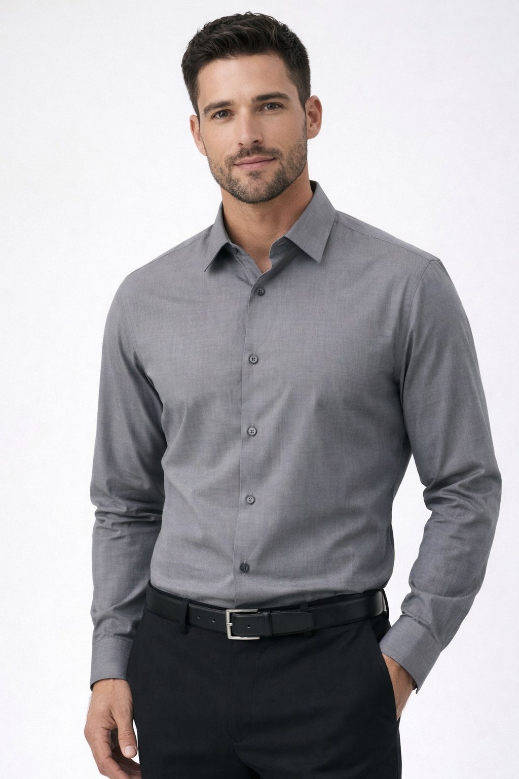 Excellente 👔 Chemise Banana Republic Originale Gris Anthracite – État neuf - Slim Fit – Taille S ✨ Une vraie perle de qualité 💎