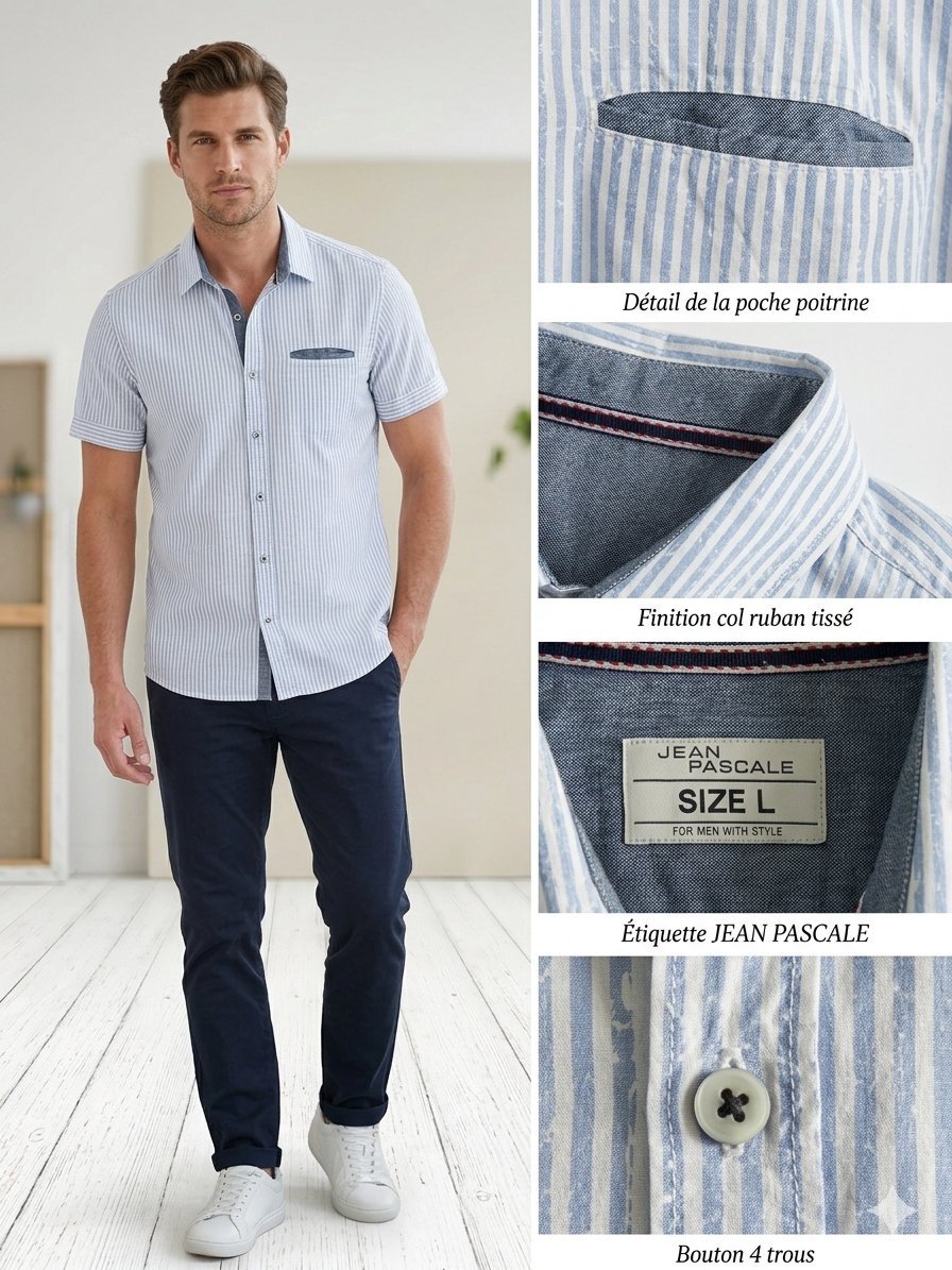 Chemise Jean Pascale (Takko Fashion) - Style Casual Chic - TailleM/L État Impeccable