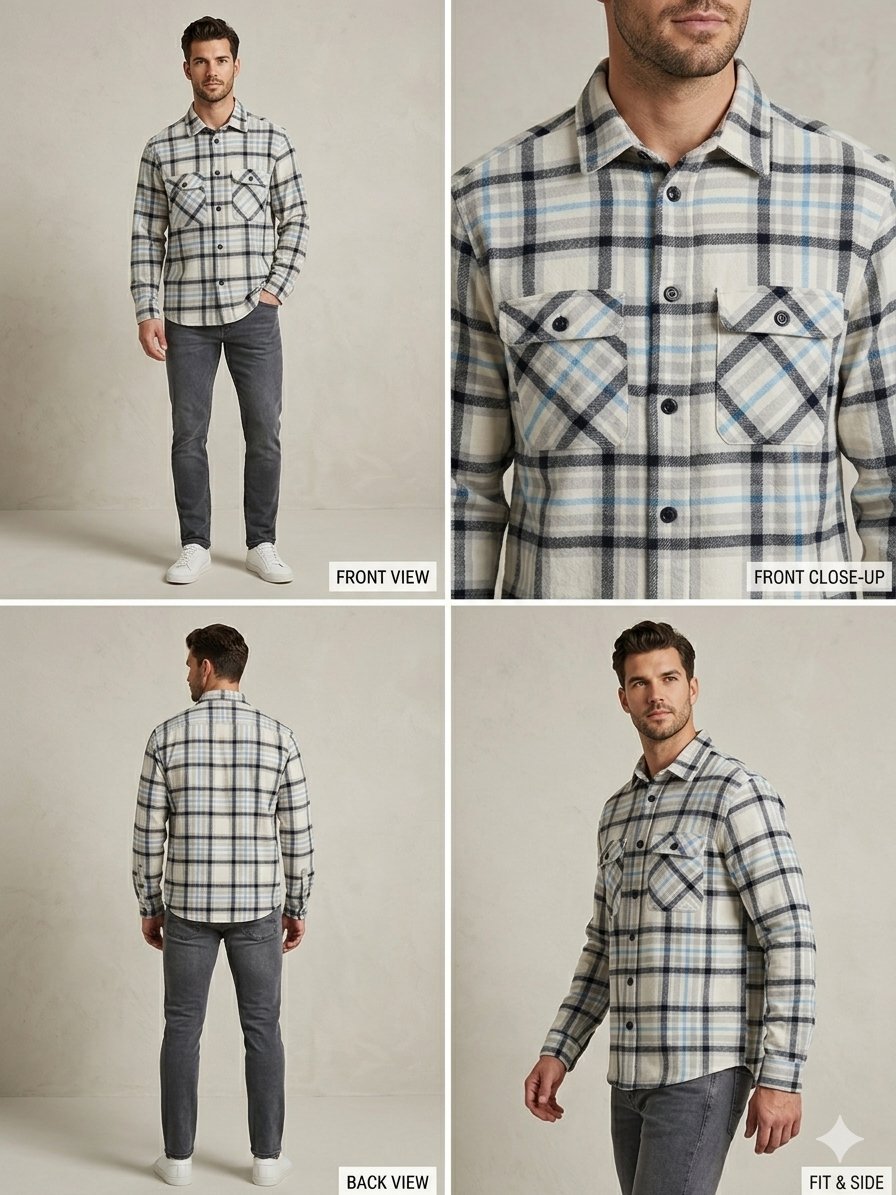 Superbe [Sur]Chemise H&M Relaxed Fit à Carreaux 100% Coton – Taille S / M - État excellent Chemise 3alamia et neuve