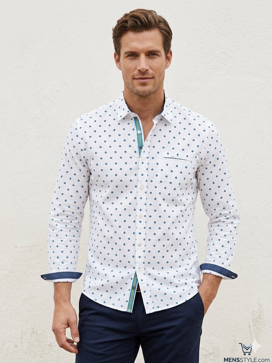 Chemise luxueuse Homme Scotch & Soda - Regular Fit - Taille S - Coupe ajustée - Qualité premium/haute couture