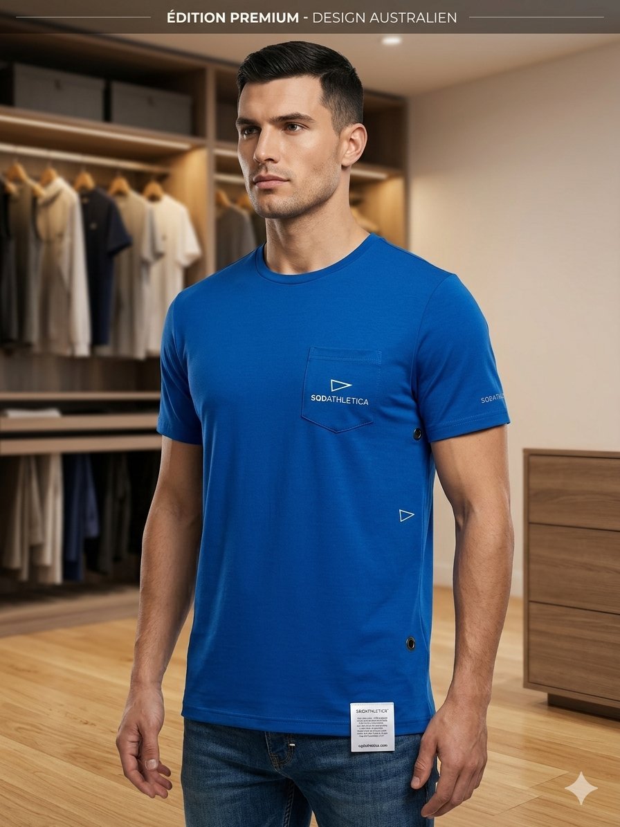 T-shirt de sport SQDATHLETICA - Premium Bleu Royal - Taille M Athletic fit Excellent état ✨ Neuf - Design australien de qualité supérieure. Très confortable à porter #Sportswear #Athleisure #SQD #TshirtHomme #BleuRoyal