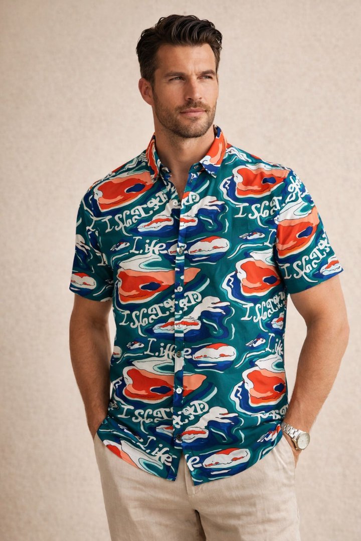 Chemise Scotch & Soda "Island Life" – 100% Viscose – Taille S