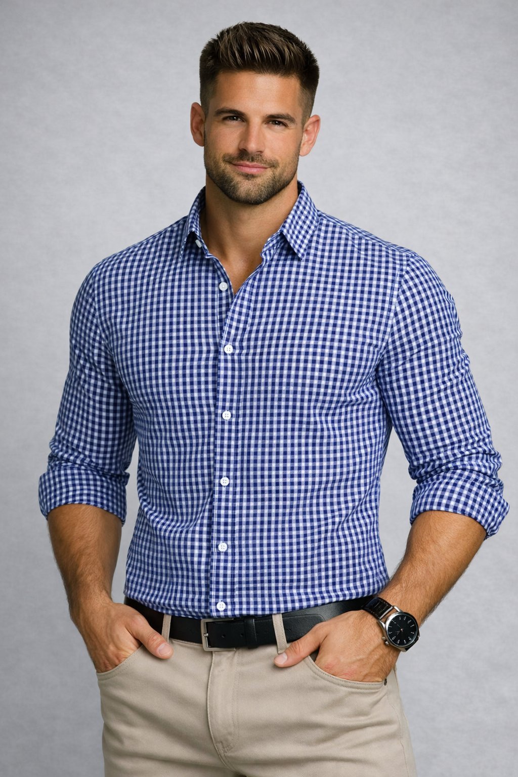 Excellente Chemise H&M authentique - Easy-Iron - Slim Fit Bleue – Taille M - État impeccable comme neuf - Coupe ajustée et confortable