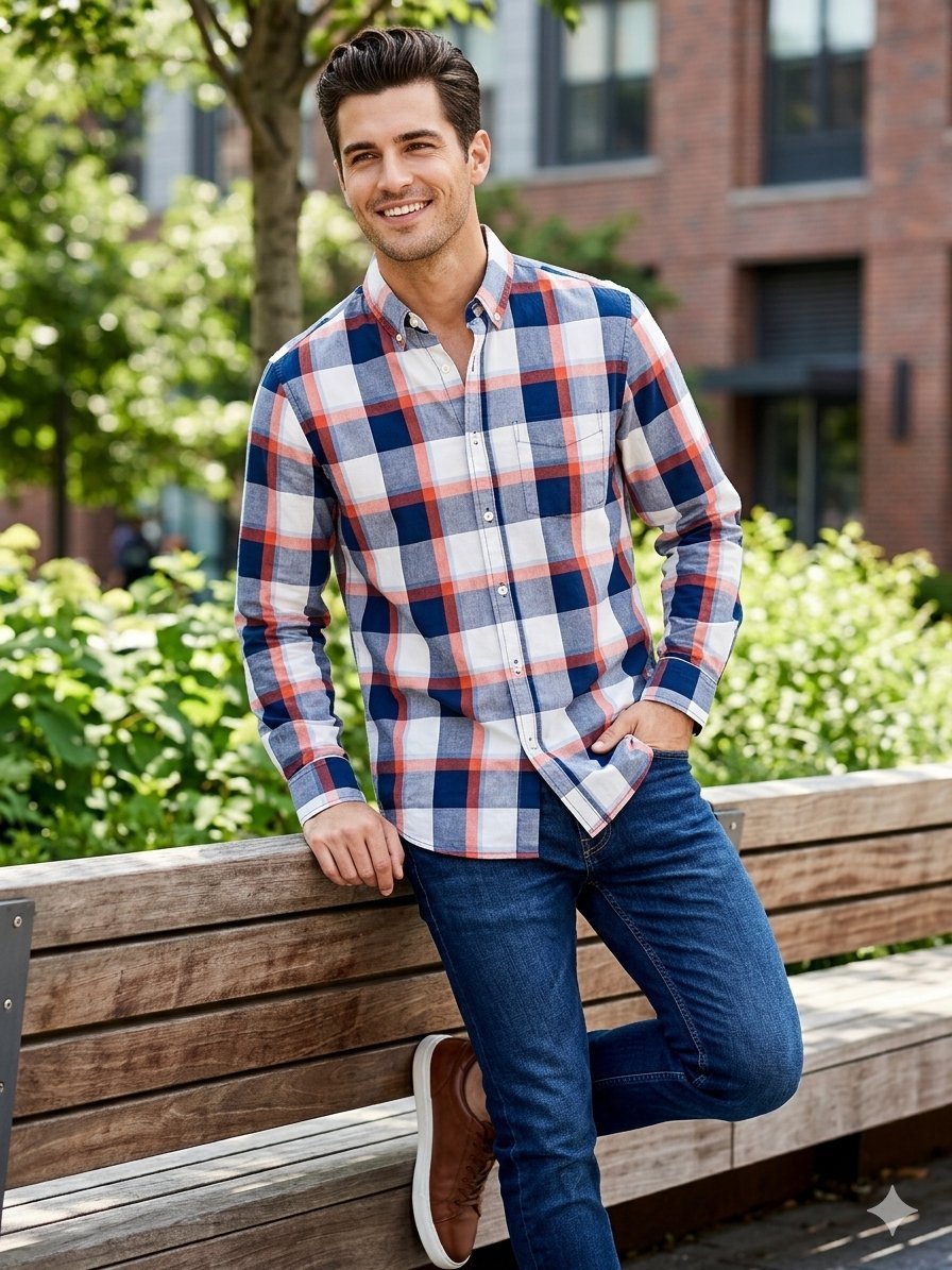 Excellente Chemise Gap "Buffalo 🐃 Check" - Style "Untucked" - Taille M - État Impeccable 💯 Coton de qualité #Gap #ChemiseHomme #ModeHomme #Dabchy #VideDressing #CasualStyle #ChemiseGap