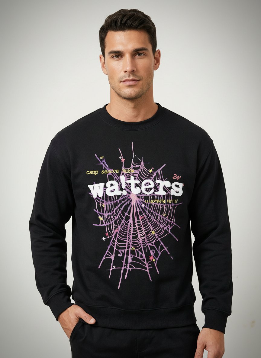🔥 PÉPITE STREETWEAR / GRUNGE ULTRA TENDANCE ! 🔥 Sweat GILDAN Noir Graphic "The Walters" • Taille S ✓ État Neuf Modèle 2400 Ultra Coton