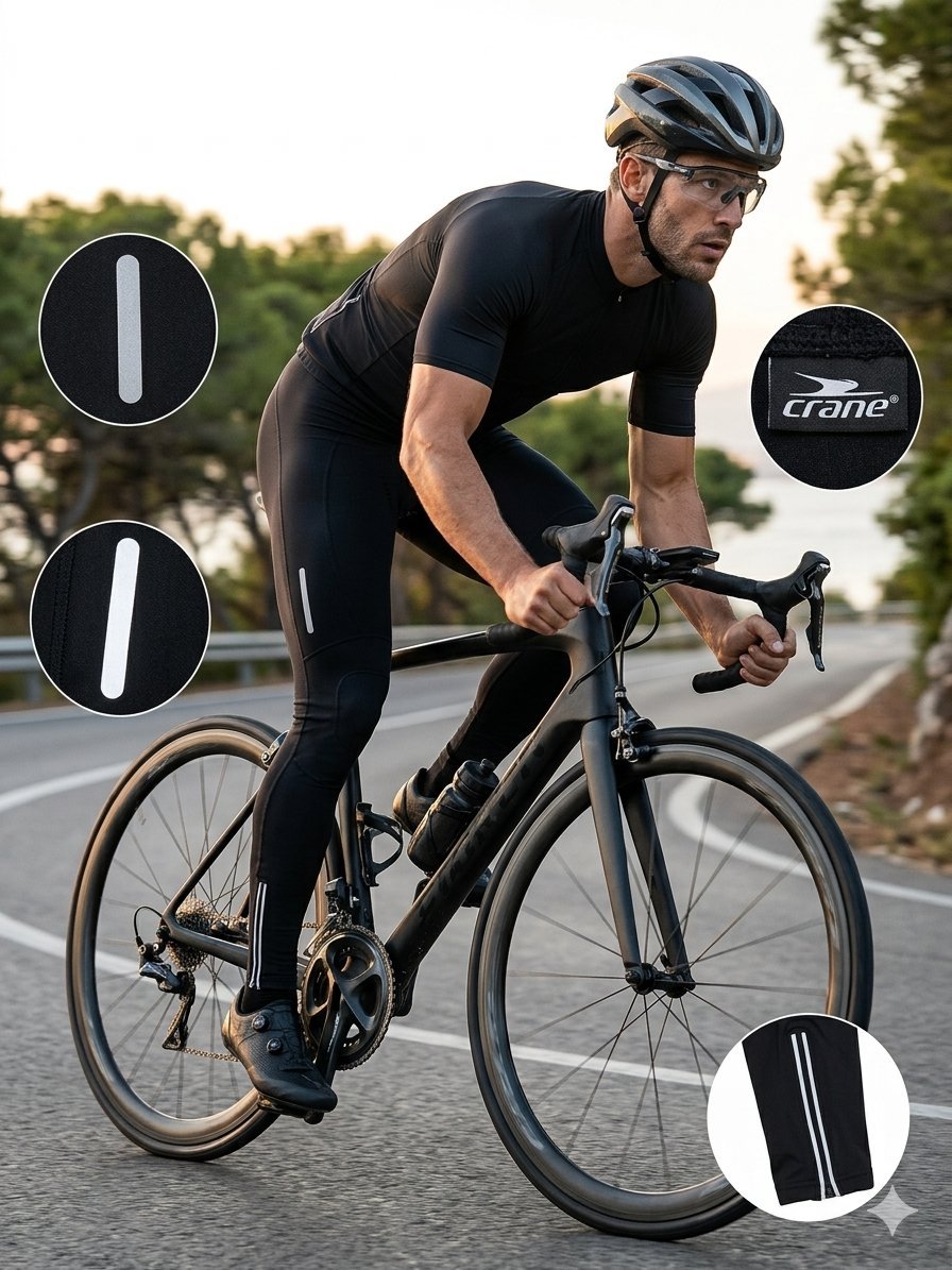 Pantalon de Cyclisme Technique Crane – Performance & Confort Thermique - État Neuf