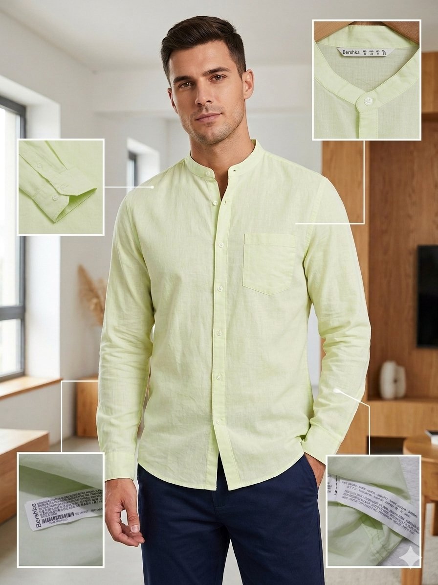 Excellente Chemise col officier Bershka - Taille M - Neuve avec étiquettes