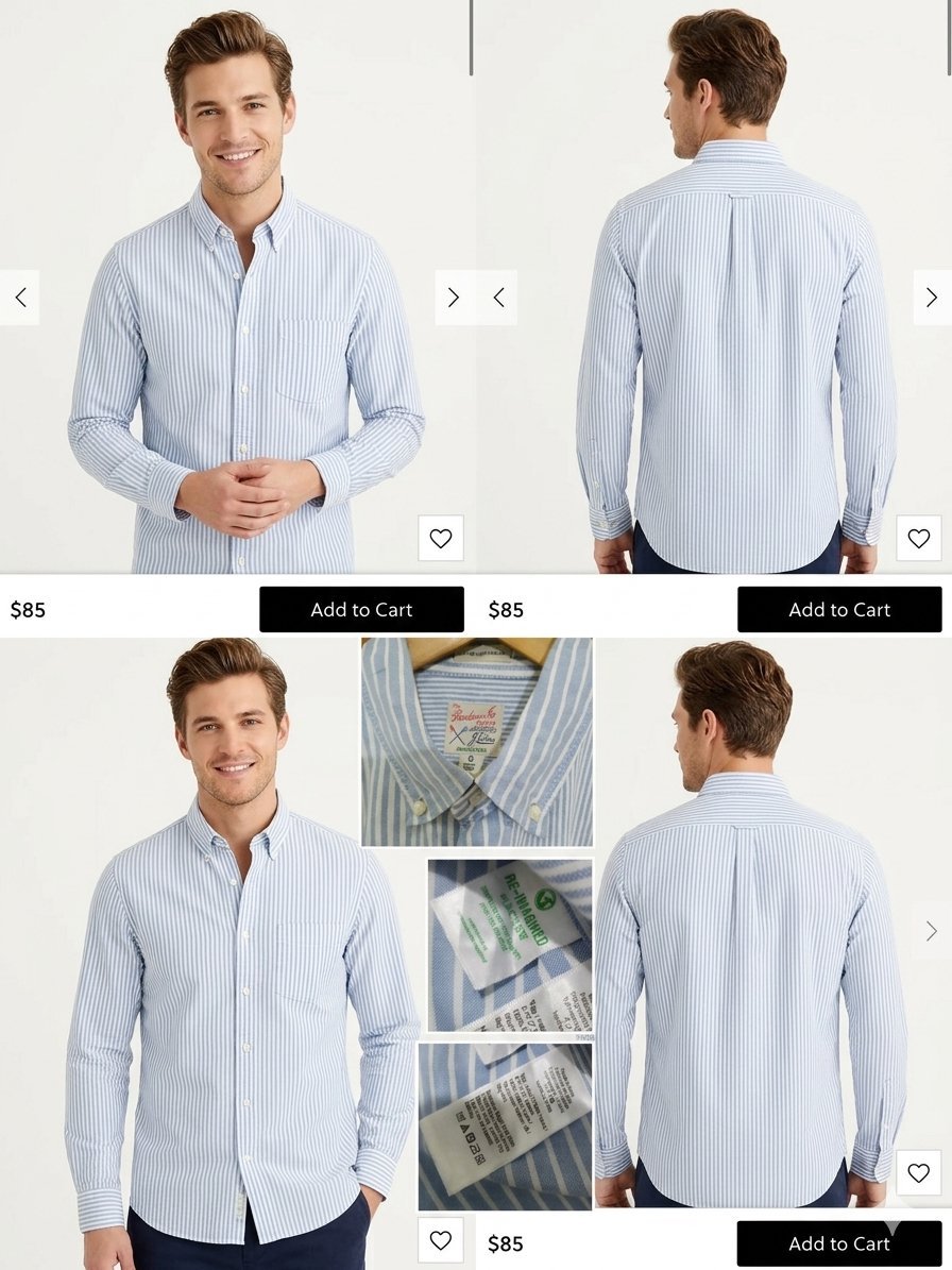 Chemise J.Crew "The Broken-in Oxford" - Slim Fit / Poche poitrine Gamme RE-IMAGINED (éco-responsable)"✨ Une pièce intemporelle, idéale pour le travail ou un look casual