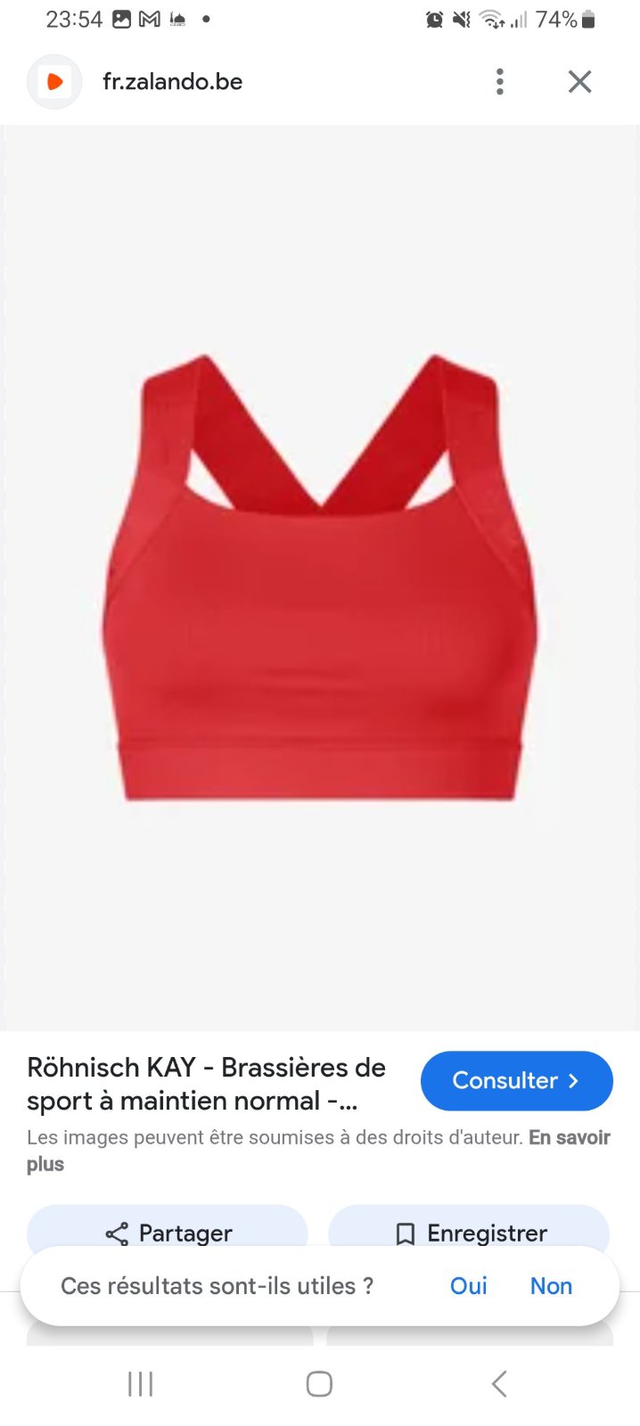Brassière sport burgandy 