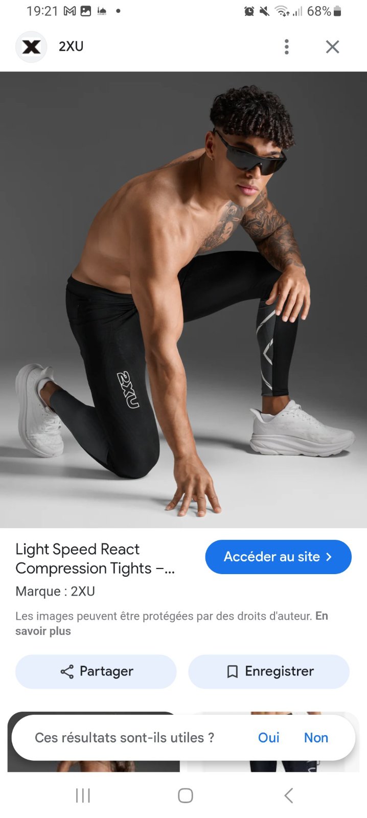 Legging men aero compression tights +haut sport aero compression 