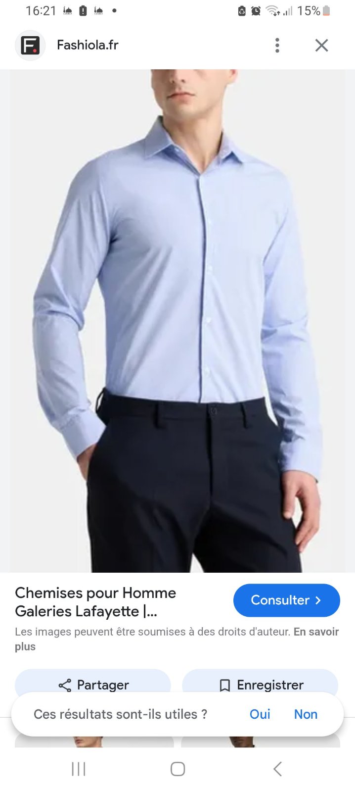 Chemise homme 