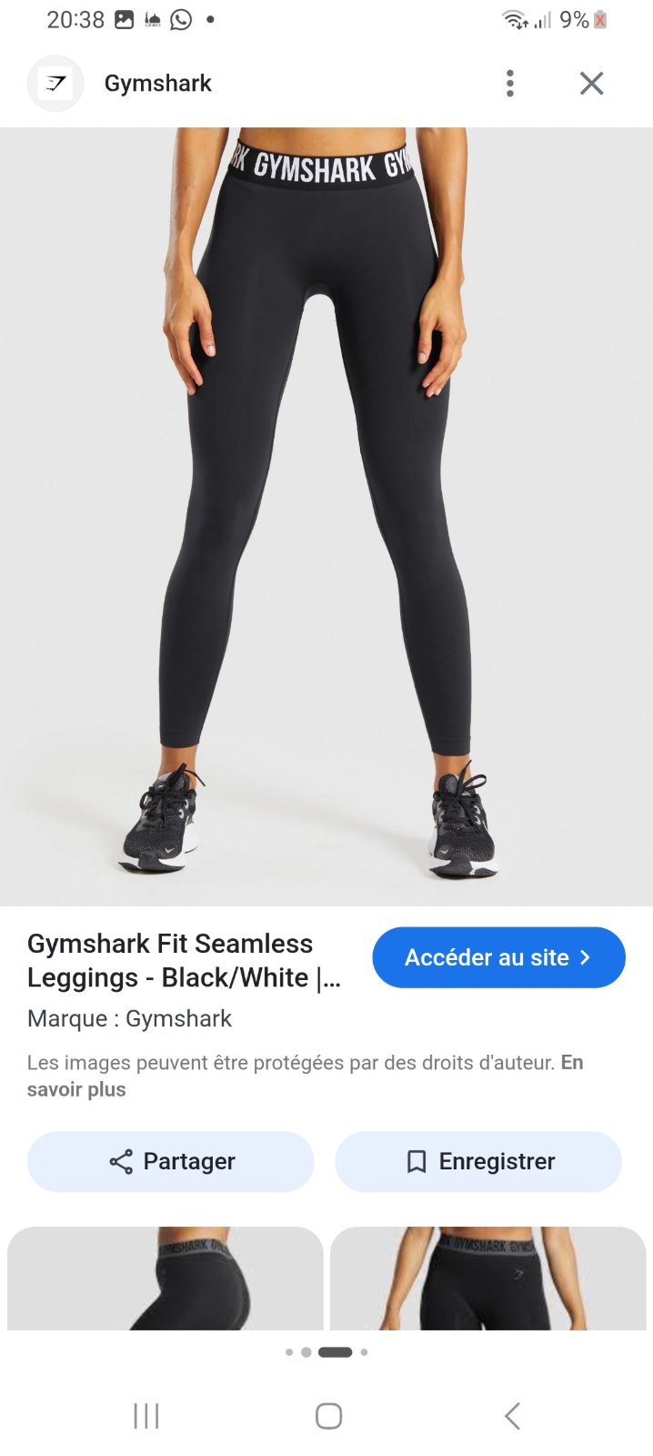 Legging gymshark taille S
