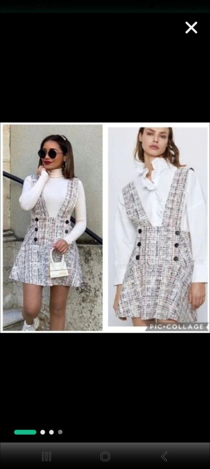 Jupe salopette ZARA taille 36 état comme neuf 