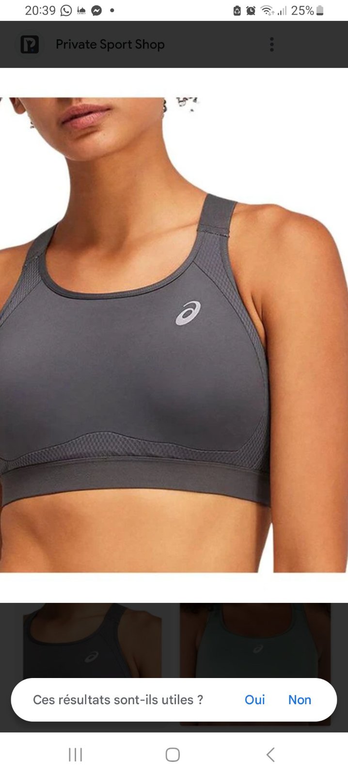 Brassière Asics  ajustable 