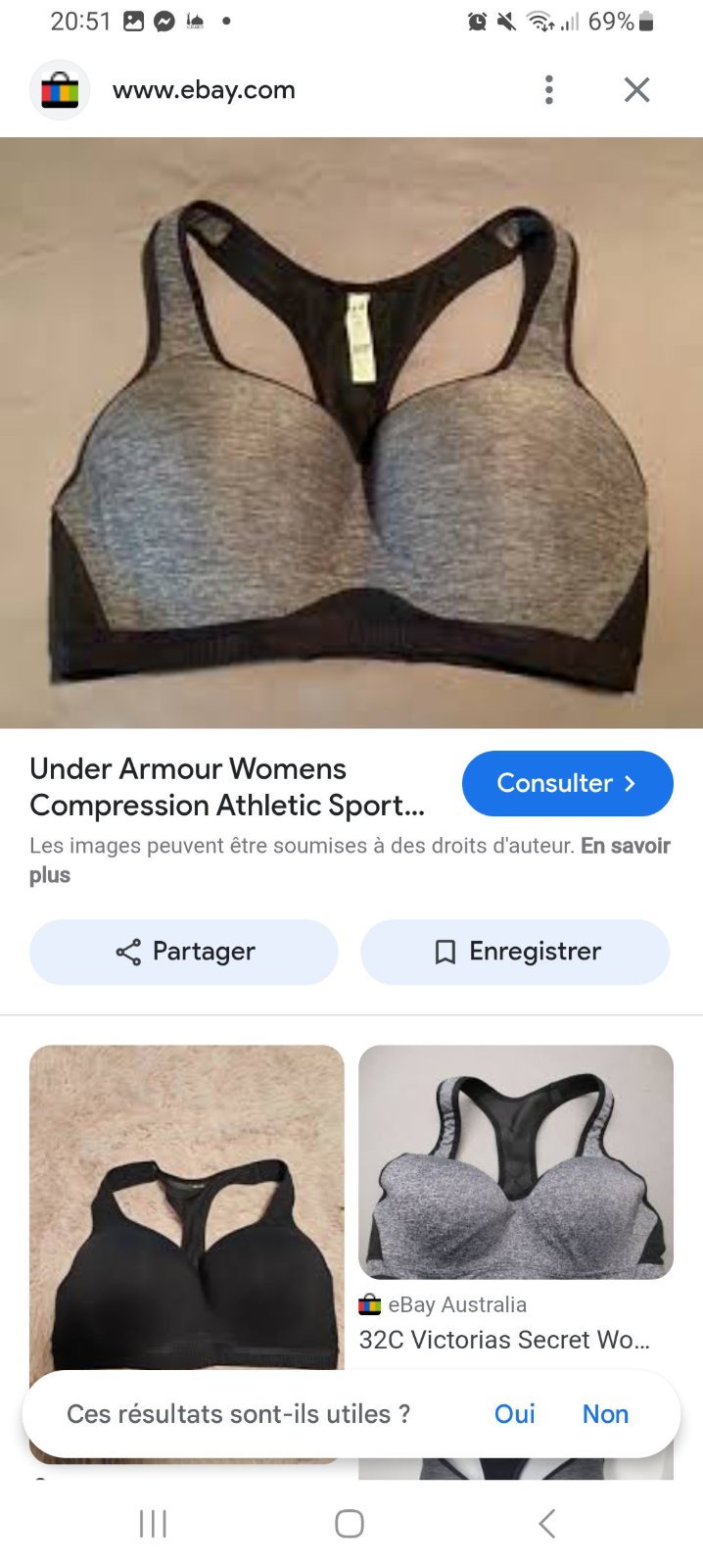 Brassière sport ajustable underarmour 🩶🖤