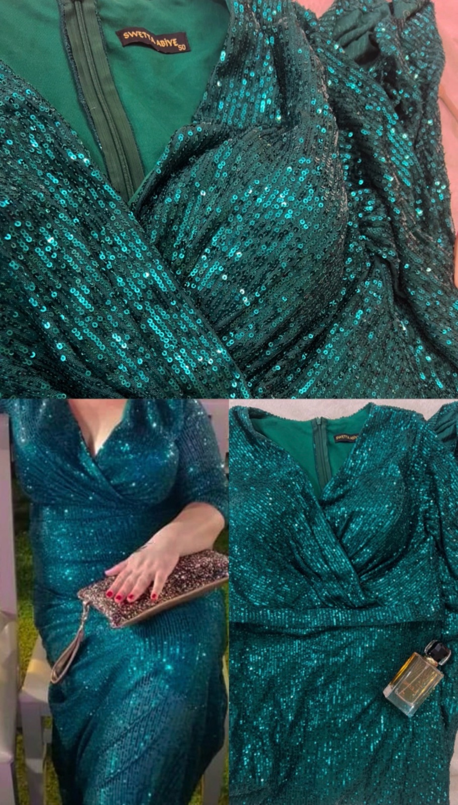 Une robe verte soiree