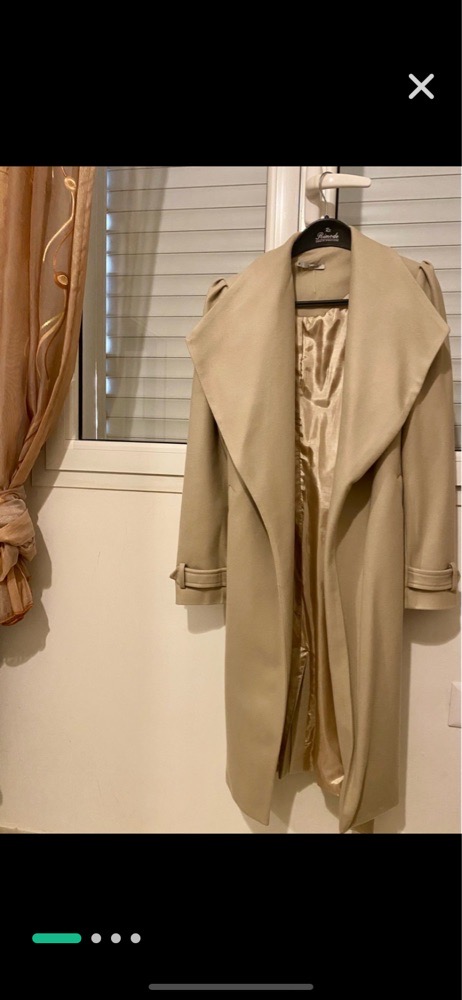 Manteau Cachmire Creme Neuf