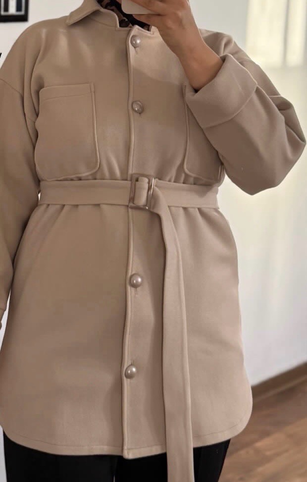 Surechemise en Chemire avec ceinture 