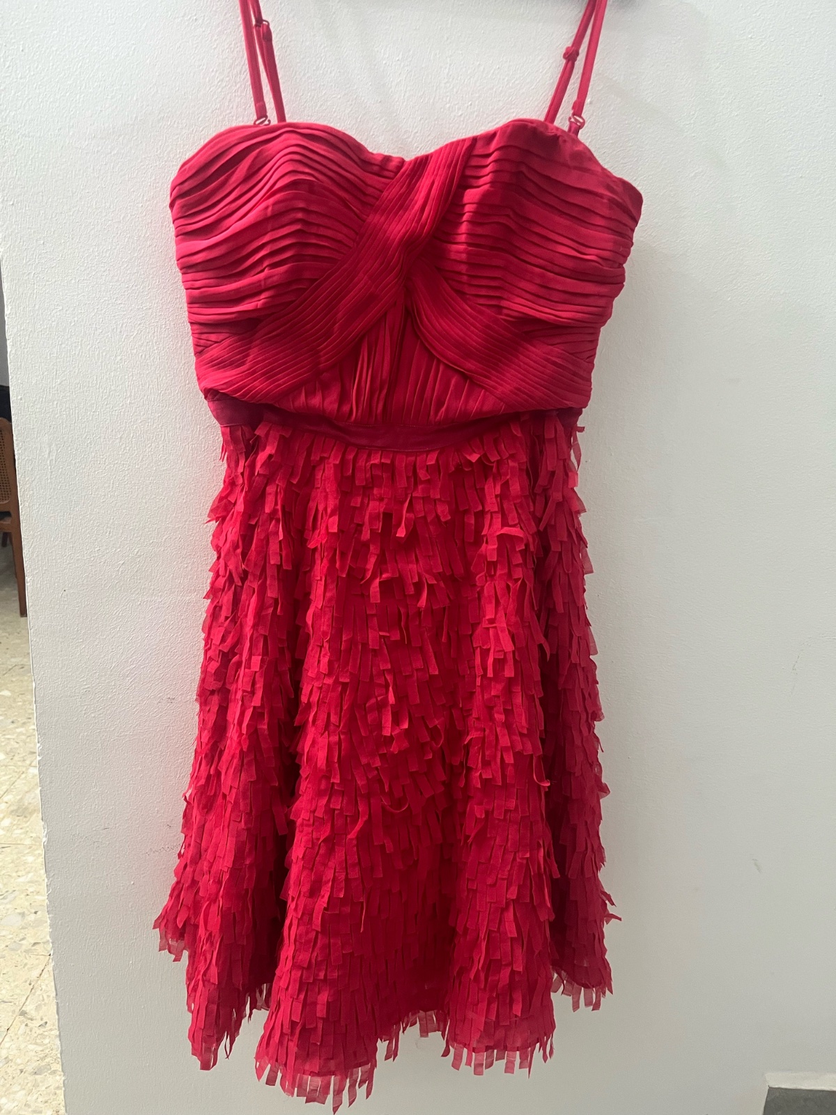 Robe en soie rose