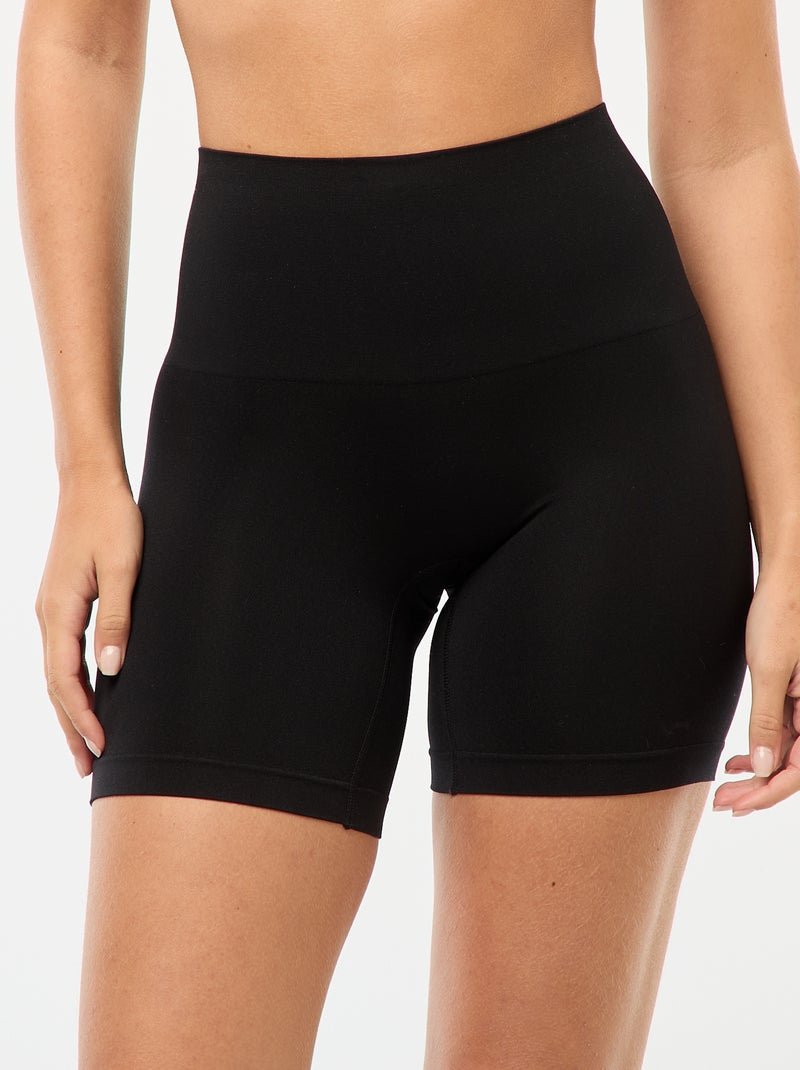 Shorty en microfibre noir pour femme 