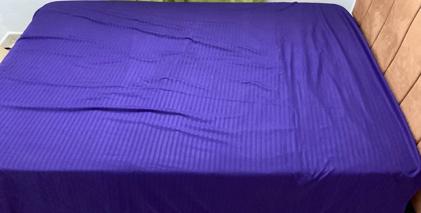 Drap mauve deux places