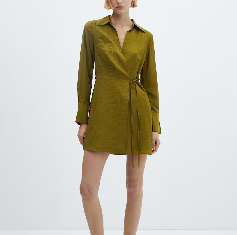Robe mango taille s neuf couleur vert olive 