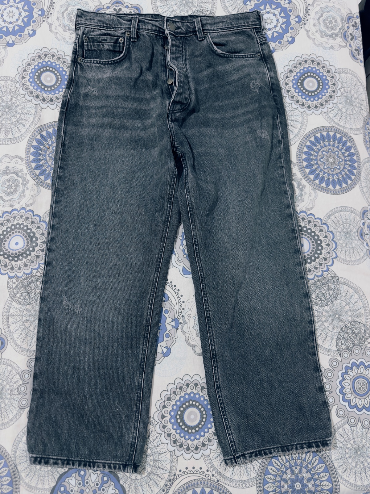 Pantalon baggy gris foncé