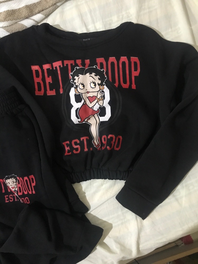 Survettement noir de betty boop