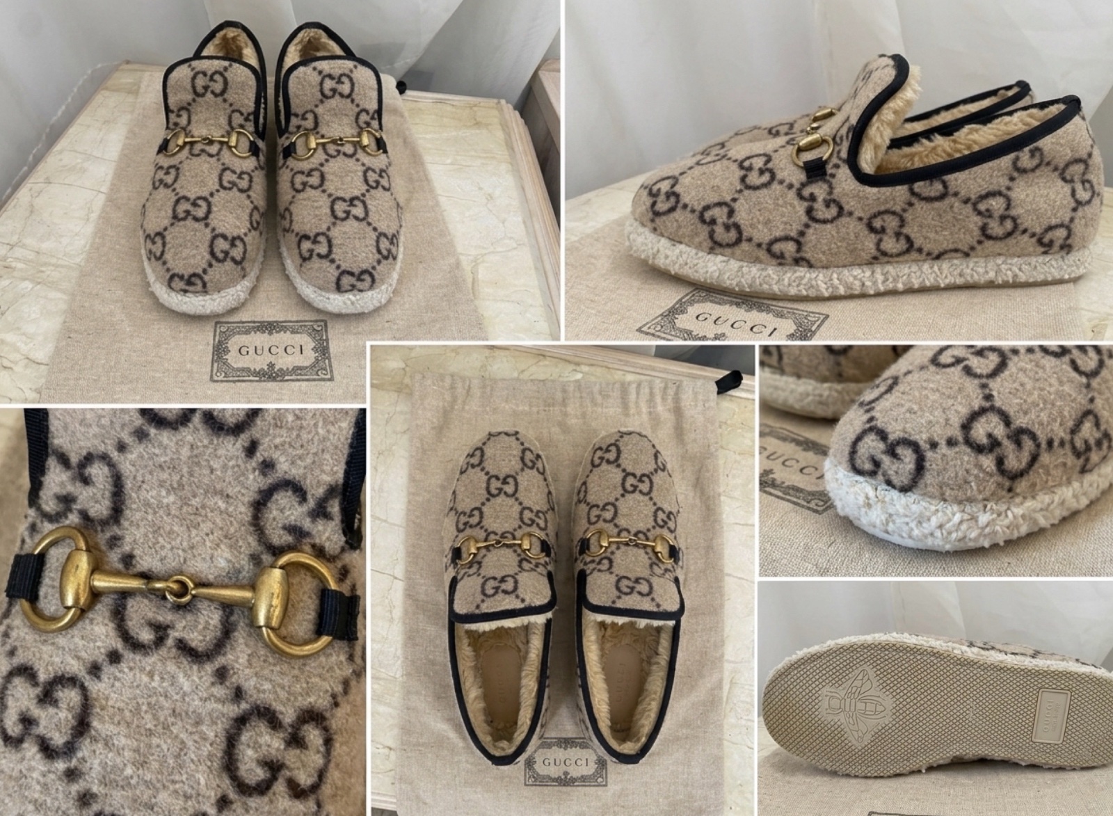 Mocassins en laine gucci