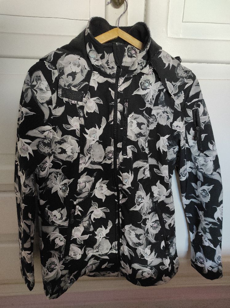 Manteau Femme Gris Taille 38 En Polaire - Comme Neuf, Sans Capuche, Fermeture Boutons