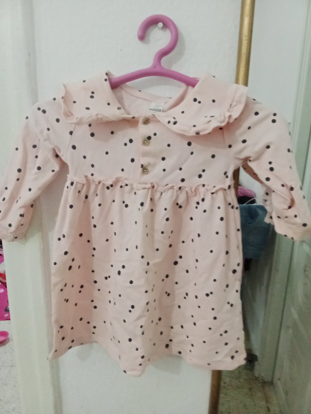 Robe rose en coton 