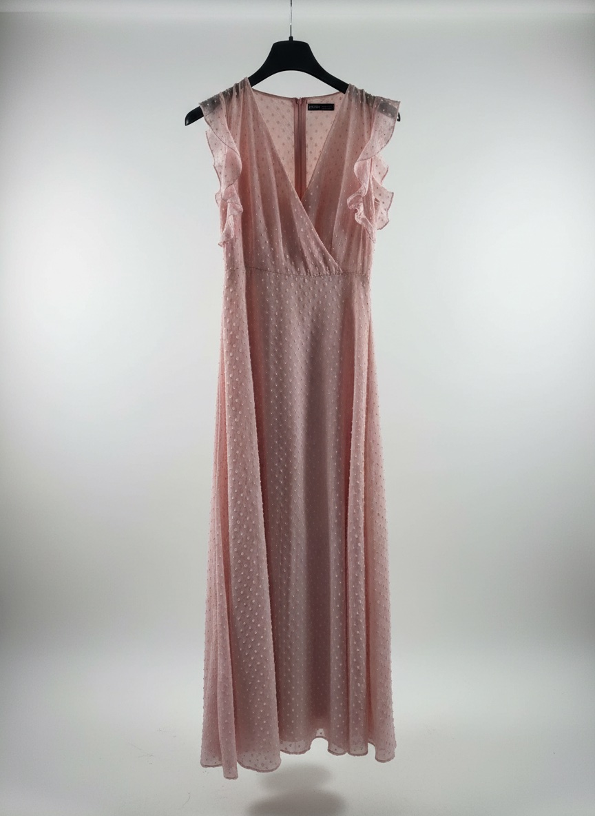 Robe longue rose 