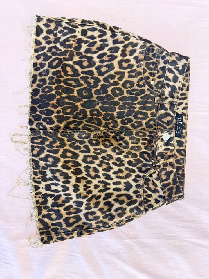 Mini jupe leopard