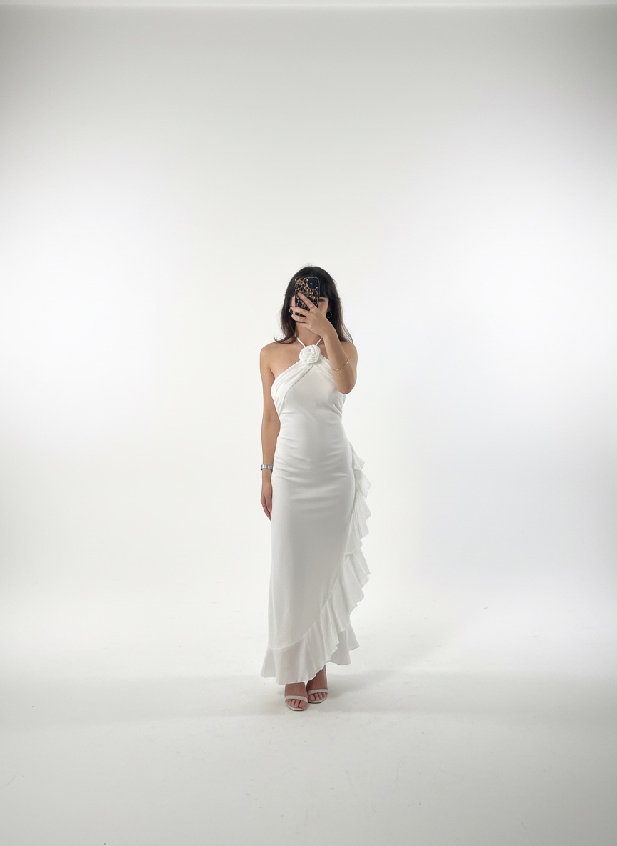 Robe longue blanche 
