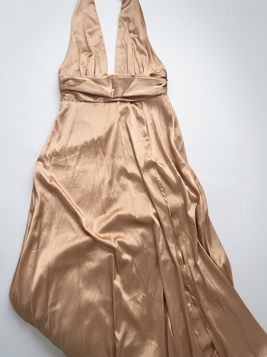 Robe de soirée gold 